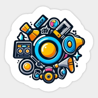 Audio and stereo sound Sticker